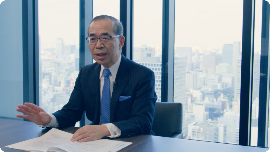 課題テーマ「海洋安全保障プラットフォームの構築」について語る石井 正一さん