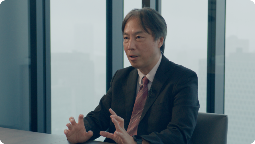 課題テーマ「スマート防災ネットワークの構築」について語る楠 浩一さん